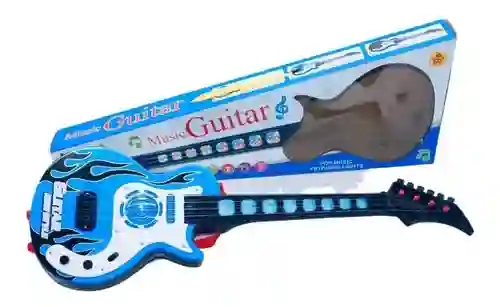 Guitarra Juguete Luces Sonido Niños Regalo Instrumento