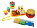 Kit Combo Comida Rapida Juguete Juego Cocina Chef Niños