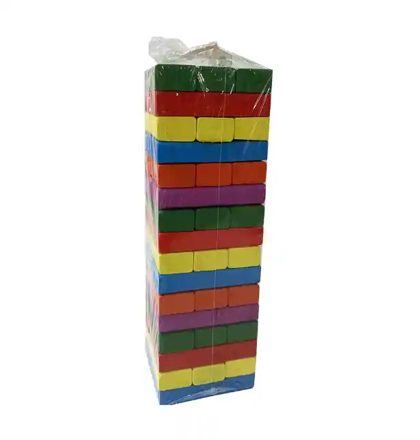 Juego Jenga Familiar De Colores