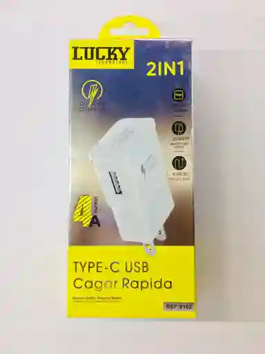 Cargador Tipo C Lucky Con Carga Rápida Eficiente