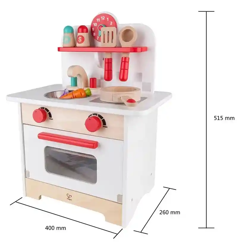 Cocina De Juguete Para Niños En Madera Niñas Estilo Retro