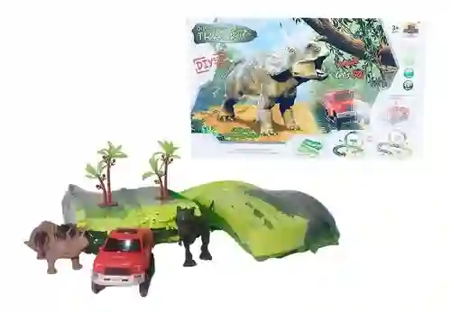 Pista Mágica Dinosaurios Desarmable Camioneta Niños Regalo