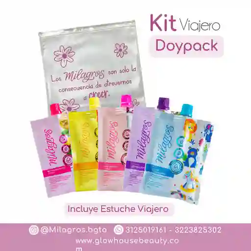 Kit Viajero Doypack Milagros Ghbeauty