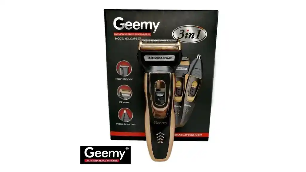 maquina afeitar electrica recargable 3 en 1 GEEMY gm595