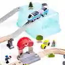 Pista De Trenes En Madera Juego De Construcción Para Niños