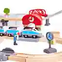 Pista De Trenes En Madera Juego De Construcción Para Niños
