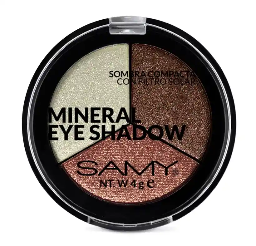 Samy Sombra Compacta Trio Caramelo Chic 10