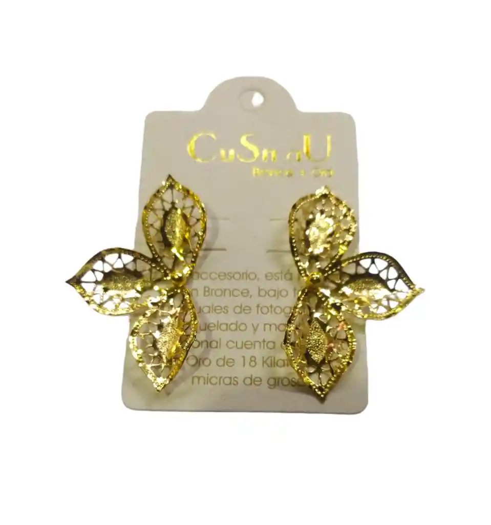 Aretes Accesorios Bronce Joya Joyeria