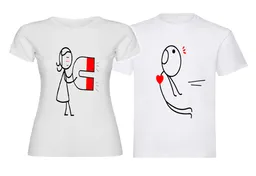 Camisetas Parejas Atraigo Tu Corazón Par (2) Camisetas