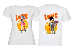 Camisetas Para Parejas Vegeta Y Bulma Love (2 Camisetas)