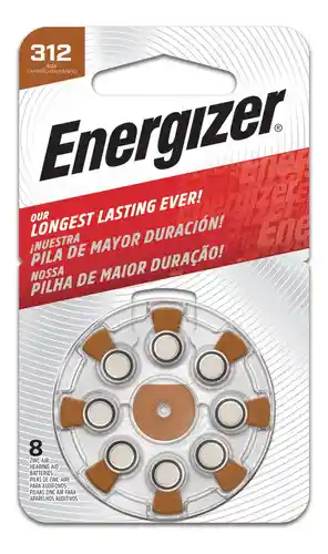 Pila Batería #312 Energizer Audífono