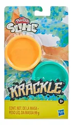 Masa Moldeable Play-doh Slime Krackle X2 Latas 99g