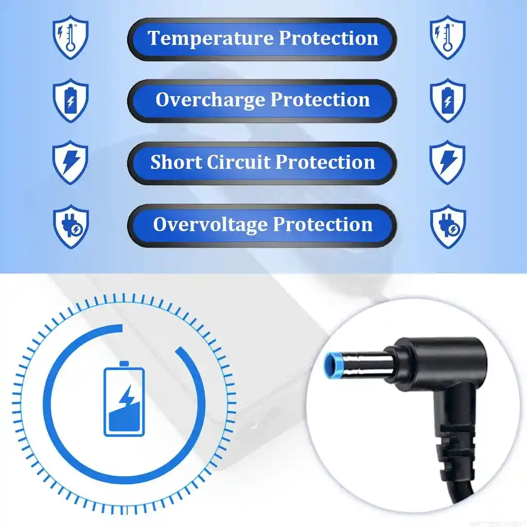 Cargador Hp Punto Azul Pavilion Genérico Hp 15-dw2046la 19.5v 2.31a 45w