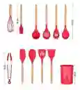 Set Utensilios 12 Pz Juego De Cocina Siliconados Duraderos