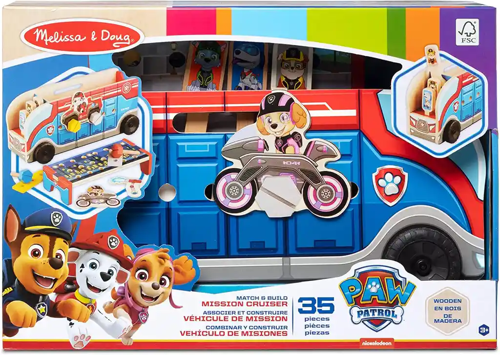 Carro De Juguete Paw Patrol Para Niños Herramientas Madera