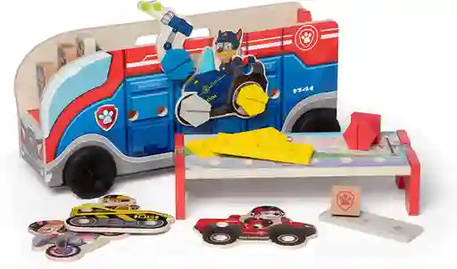 Carro De Juguete Paw Patrol Para Niños Herramientas Madera