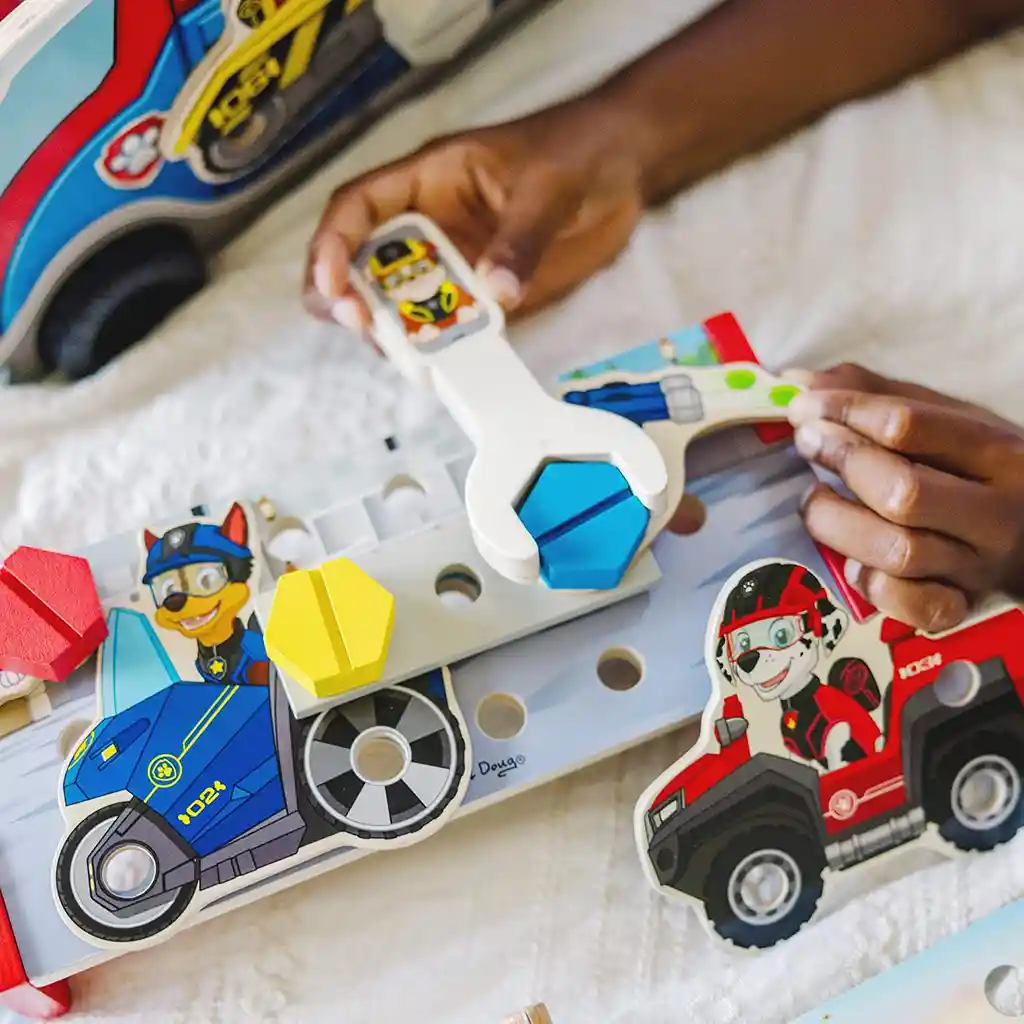 Carro De Juguete Paw Patrol Para Niños Herramientas Madera