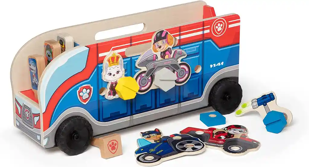 Carro De Juguete Paw Patrol Para Niños Herramientas Madera