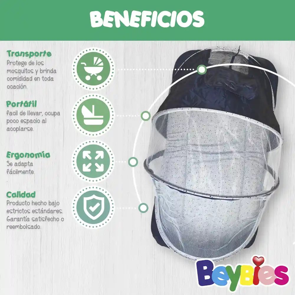 Beybies Cuna Portátil Plegable