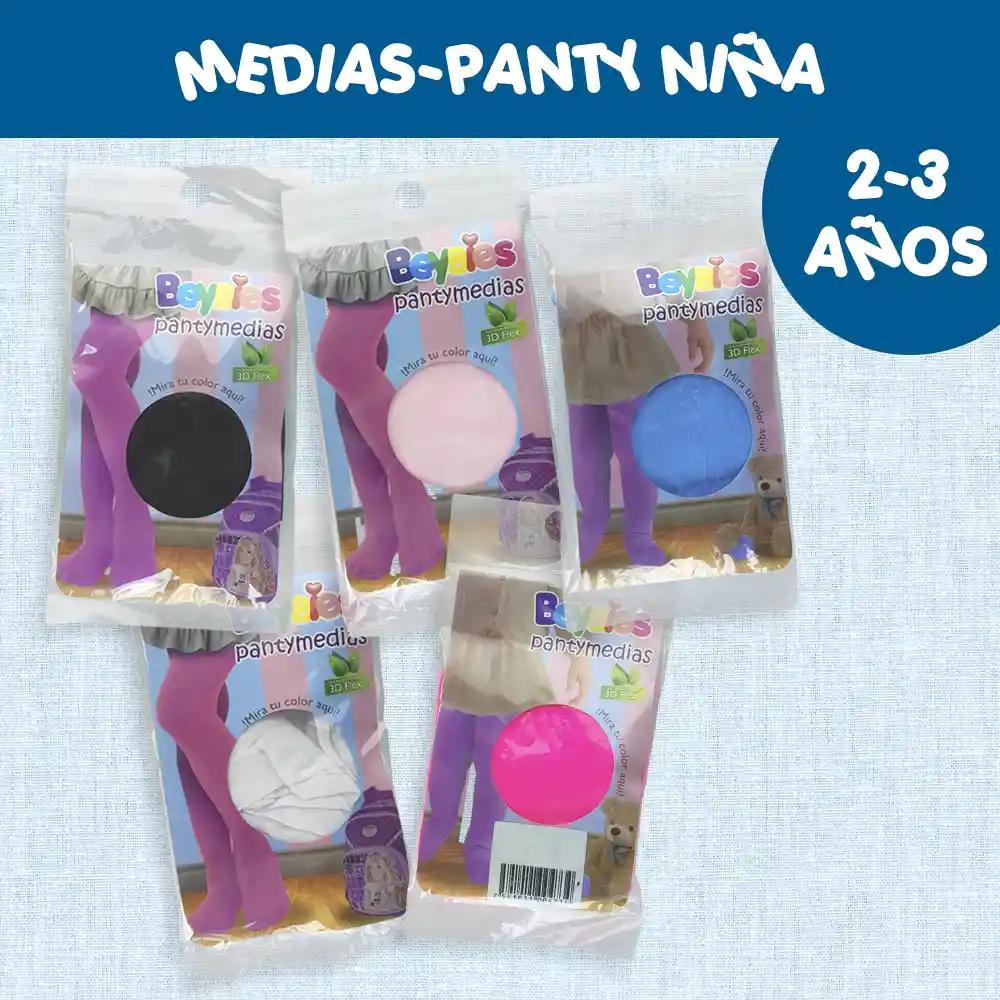 Panty-medias Veladas Niñas 3-4 Años Rojas