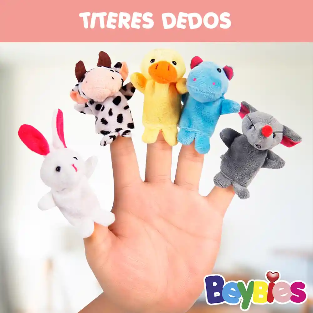 Títeres Dedos Niños Bebés Animales Didácticos