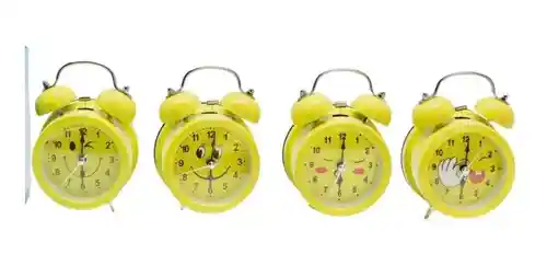 Reloj Despertador Campana Alarma Luz Visión Nocturna