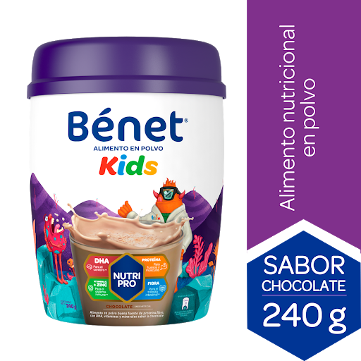 Alimento en Polvo Benet Kids Chocolate Tarro