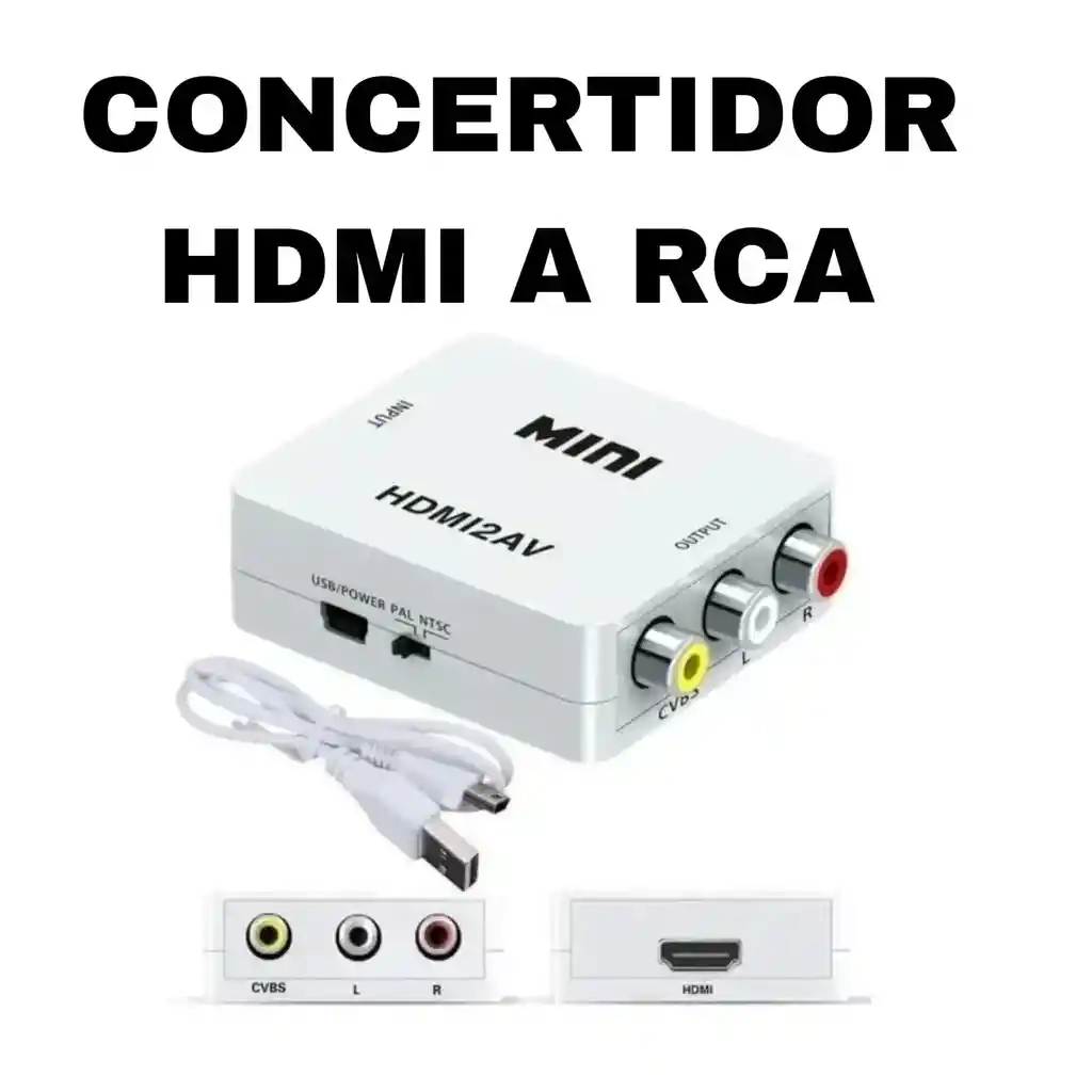 Adaptador Convertidor Hdmi A Rca