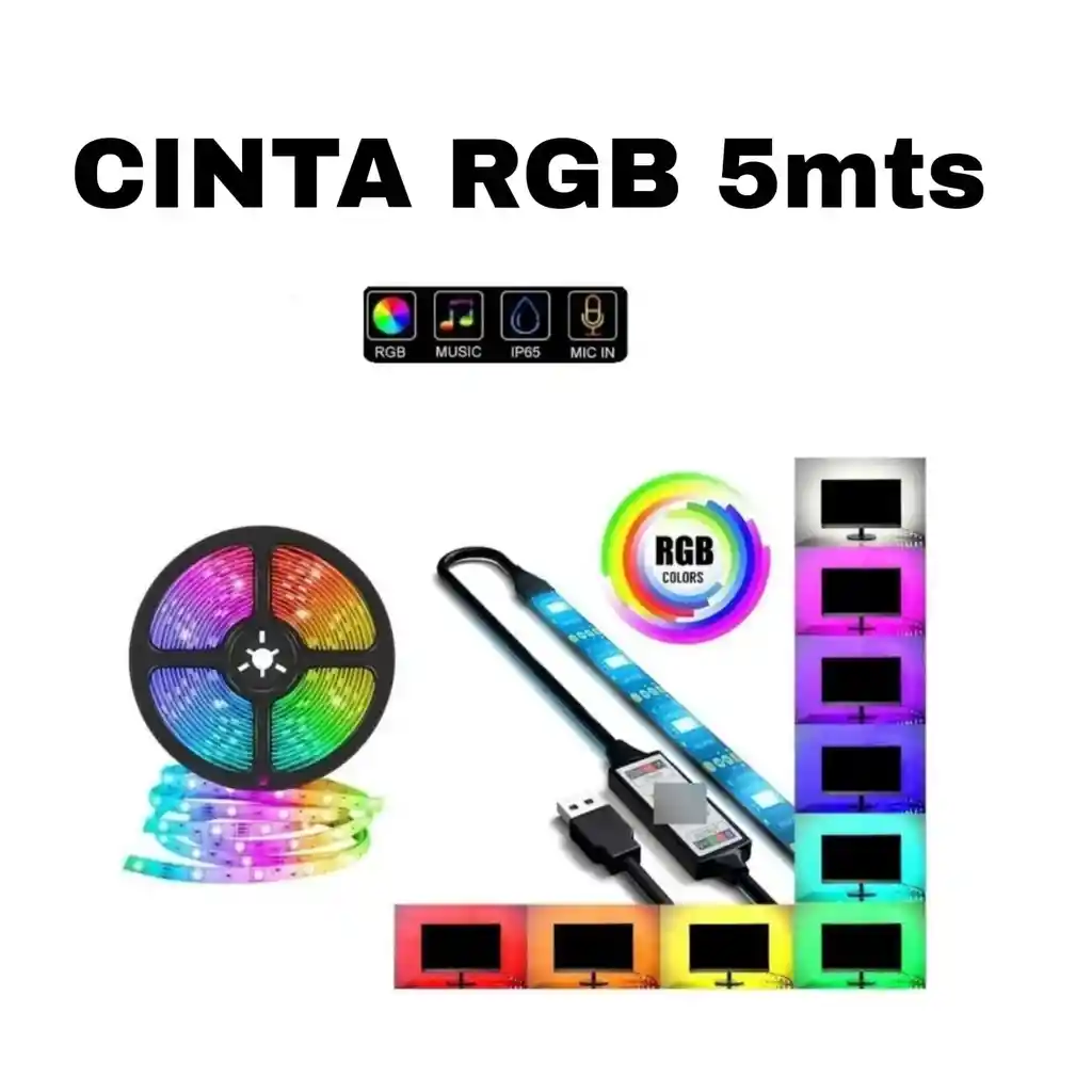 Cinta Rgb 5mts