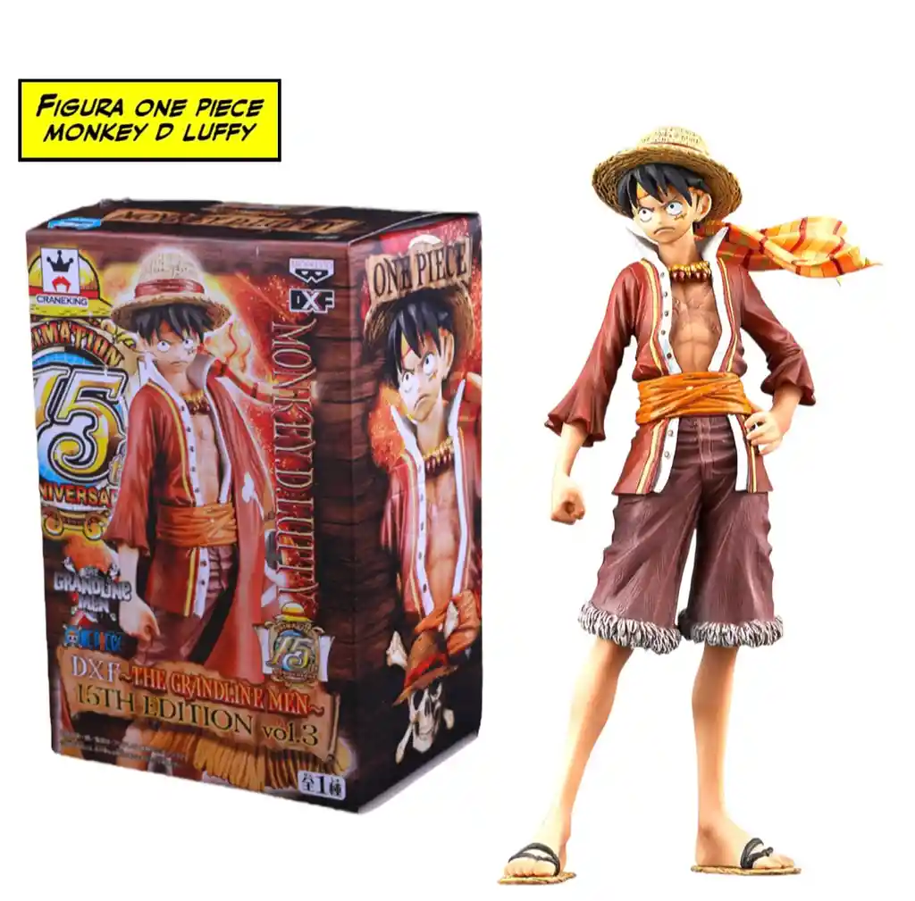 One Piece Monkey D The Grandline Men Luffy 15th Edition Figura Banpresto