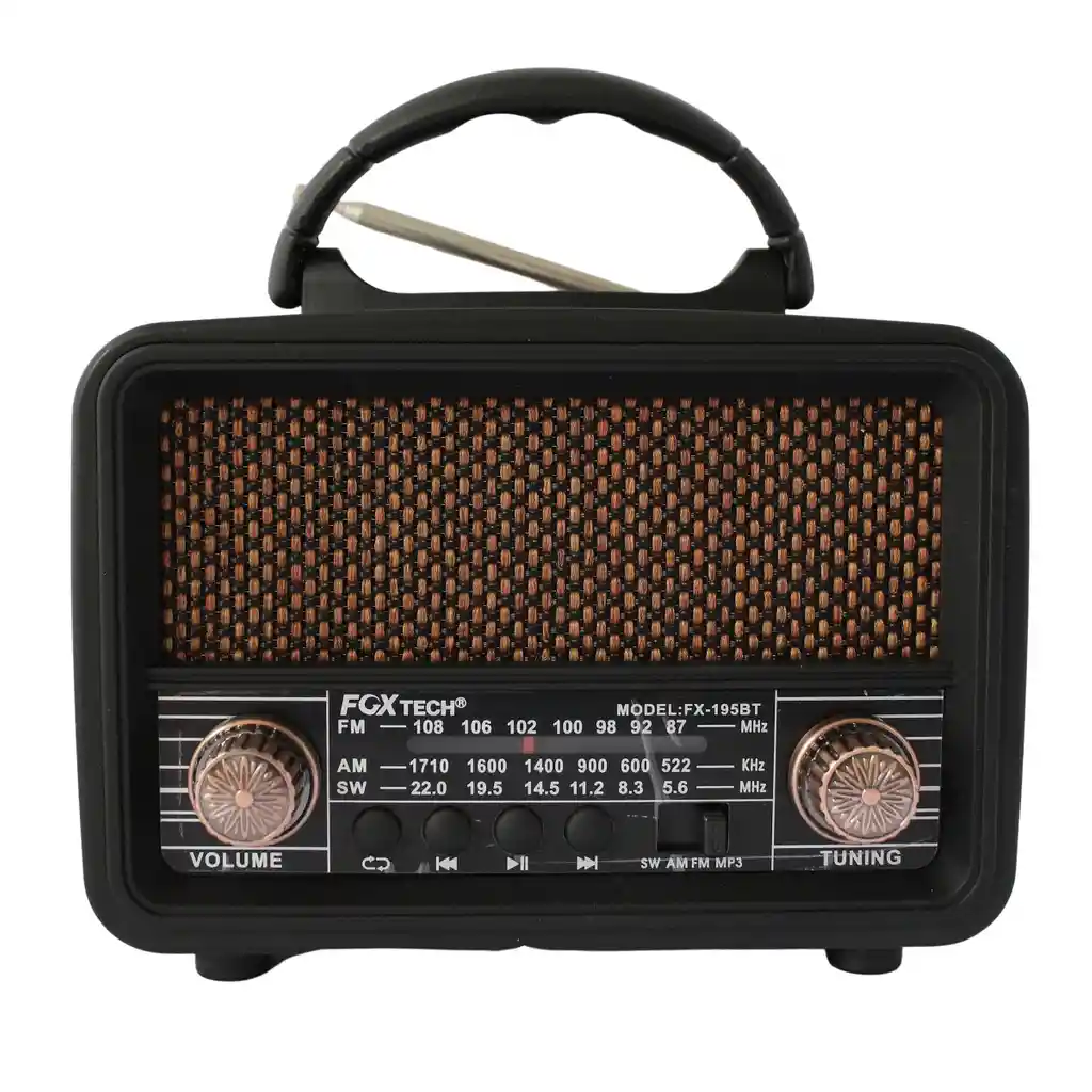 Radio Bluetooth Parlante Recargable Con Usb Y Radio Fm