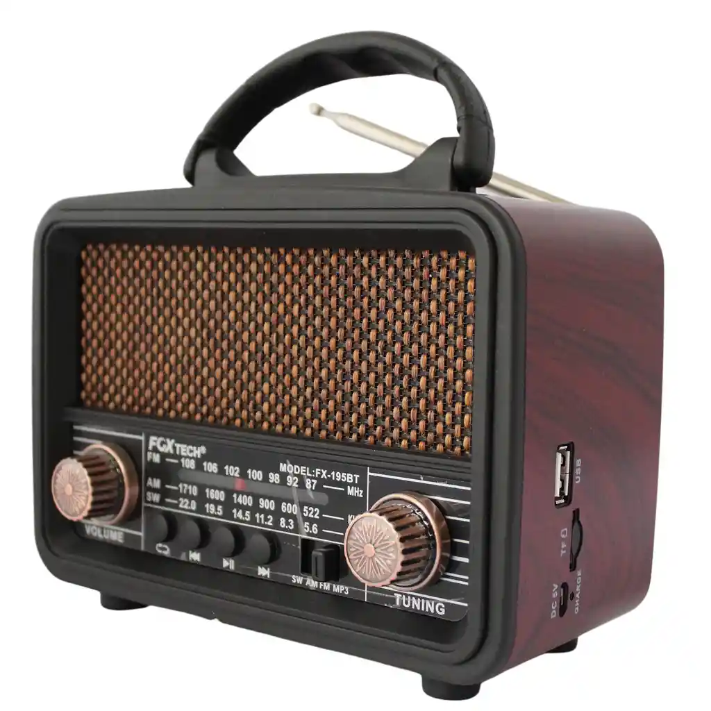 Radio Bluetooth Parlante Recargable Con Usb Y Radio Fm