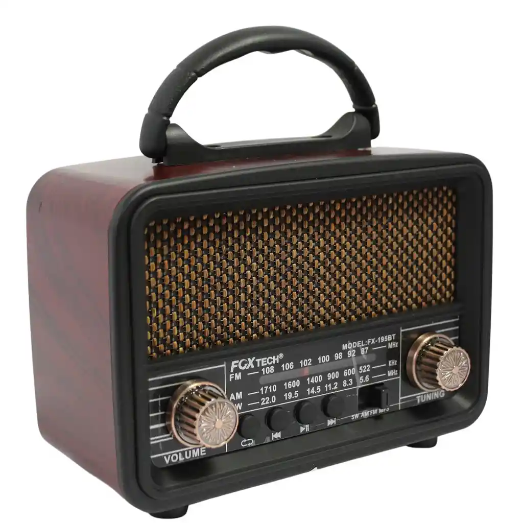 Radio Bluetooth Parlante Recargable Con Usb Y Radio Fm