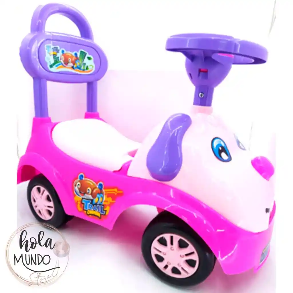 Carrito Montable Perrito Morado