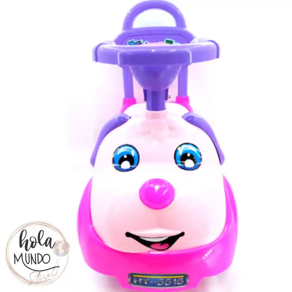 Carrito Montable Perrito Morado