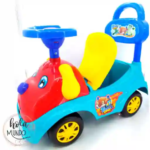 1000011 Carrito Montable Perrito Rojo