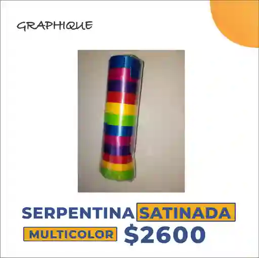 Serpentina Satinada Multicolor