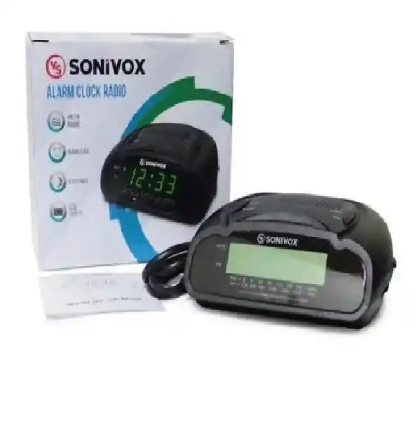 Radio Reloj Despertador Digital Sonivox Rc-757 Con Alarma