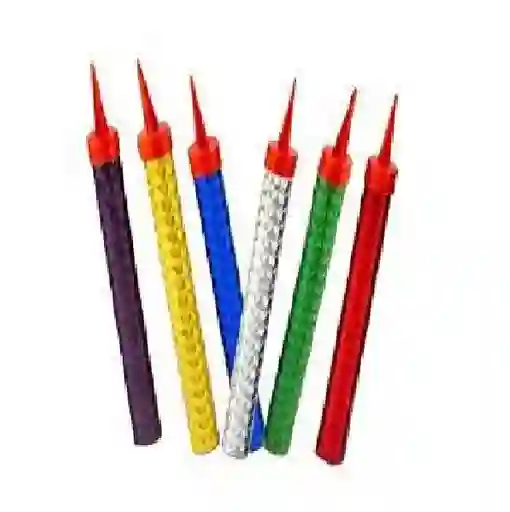Vela Volcan 15cm Colores Surtidos 40 Segundos