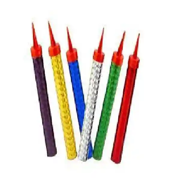 Vela Volcan 15cm Colores Surtidos 40 Segundos