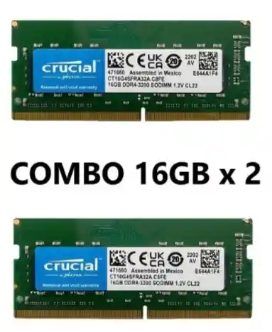 Kit Memoria Ram 2x16 32gb Ddr4 3200 Pc4 Portatil