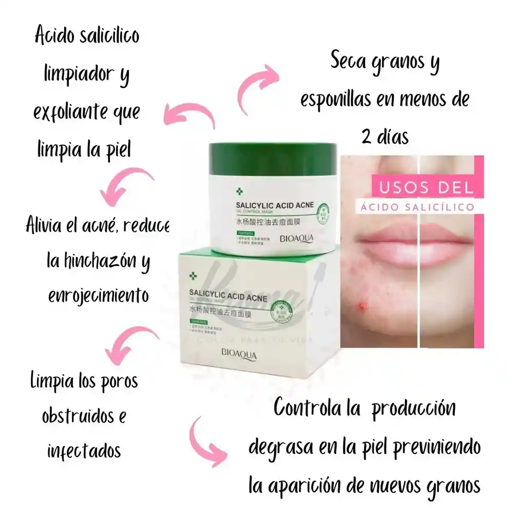 Mascarilla Ácido Salicílico Bioqua 120 Gr