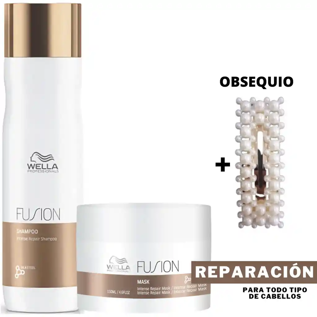 Kit Wella Fusion Shamp + Masc + Obsequio