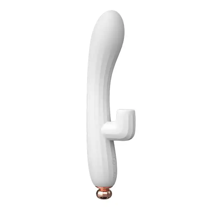 Vibrador Doble Puntog, Con Succionador Clitorial. Silicona Recargable