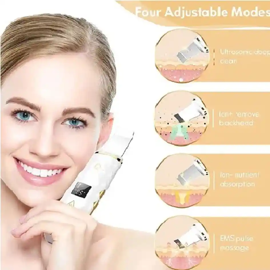 Limpiador Facial Espatula Ultrasonico Digital Removedor
