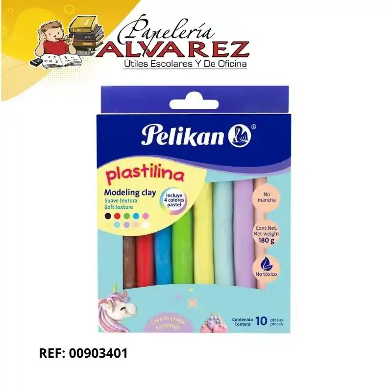 Plastilina Pelikan Pastell X 10