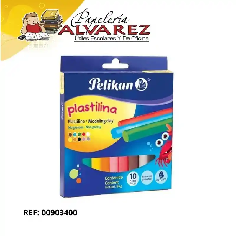 Plastilina Pelikan X 10