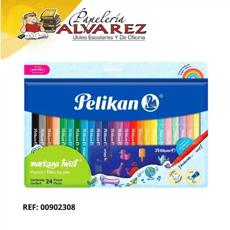 Plumón Pelikan Markana Twist X 24