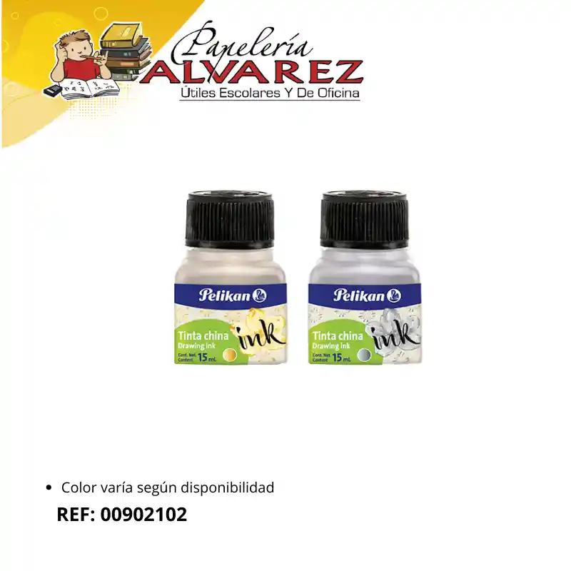 Tinta China Pelikan Metalizada 15cc