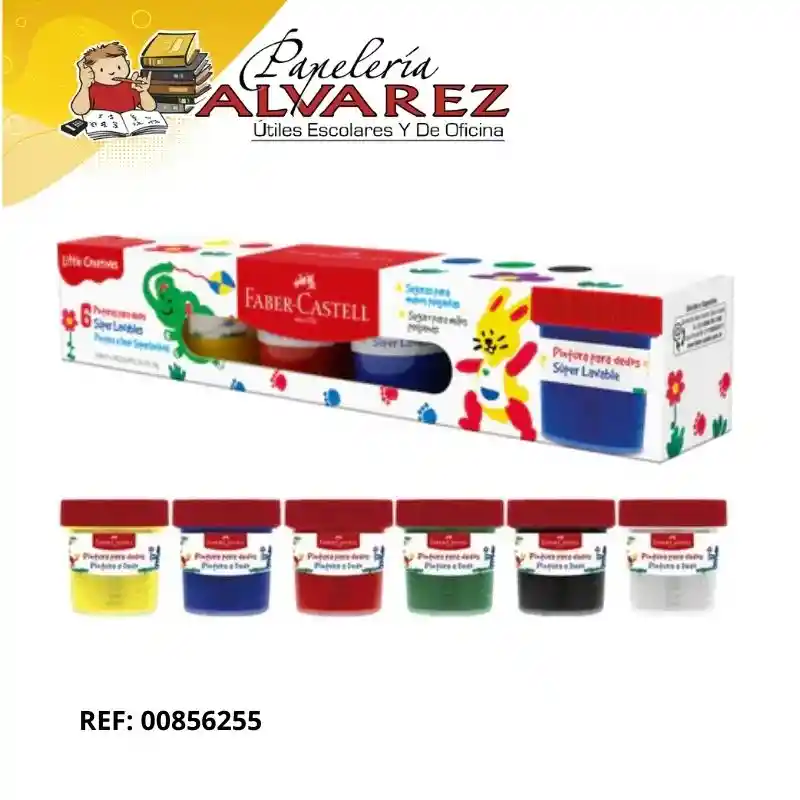 Pintura Para Dedos Faber Castell X 6